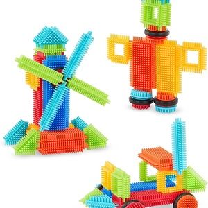 +100 pcs Huge lot of Bristle Blocks construction toy